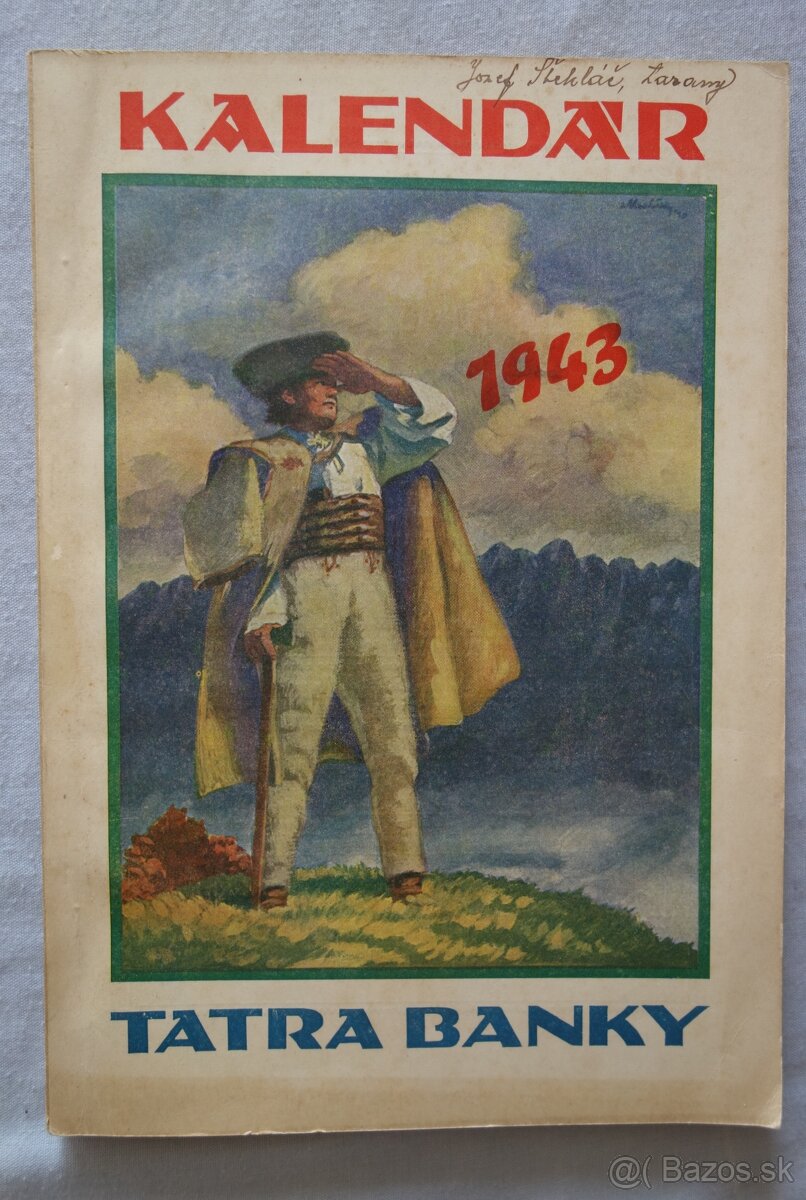 kalendár Tatrabanky na rok 1943
