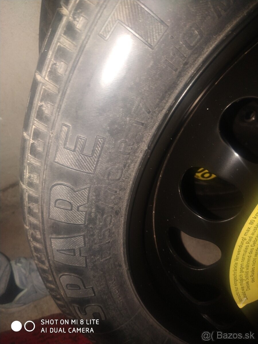 Dojazdova  rezerva original Mercedes 5x112 R17 155-70-17