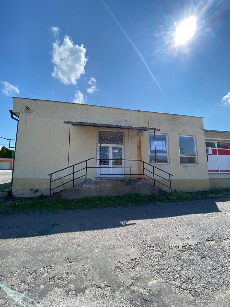 PRENÁJOM nebytových priestorov v obci Veľká Čalomija