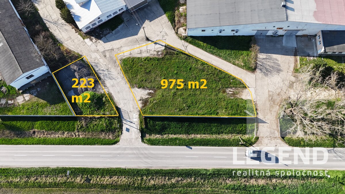 Prenájom pozemku 1.198 m2 v Kolárove na frekventovanom miest
