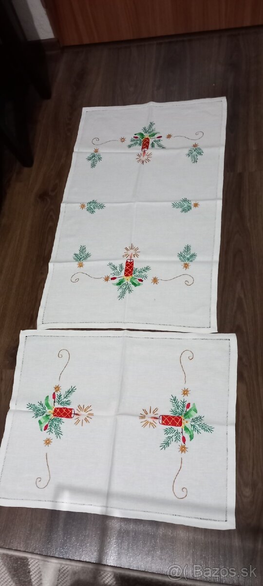 Predám čisto nove vyšívané obrusy