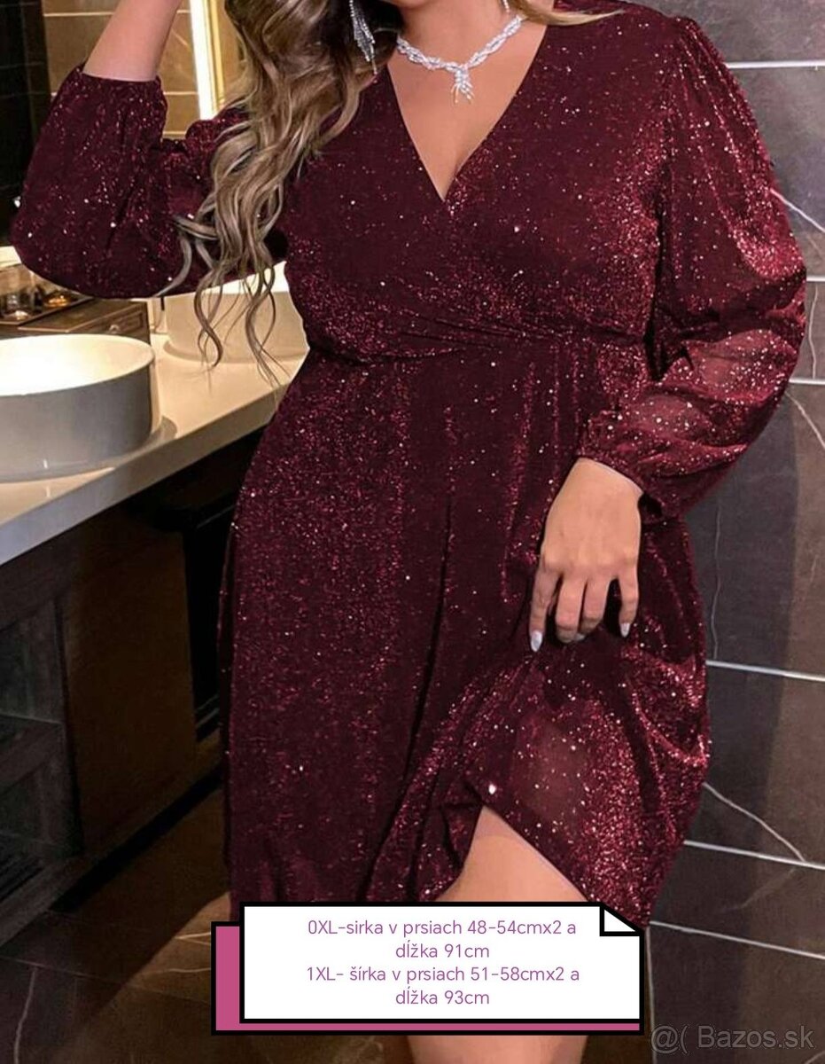 Nadherne spolocenske saty, XL a 2XL