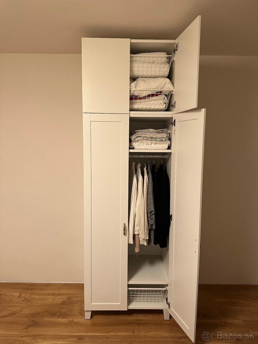 IKEA PLATSA – Vysoká Skriňa/Šatník 251 cm s výbavou (80x57 c