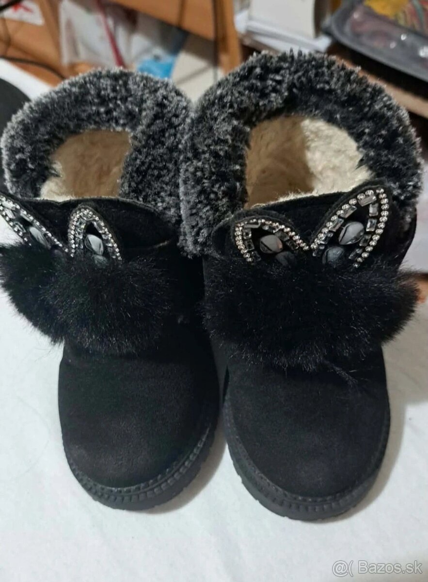 Zimné dievčenské topánky