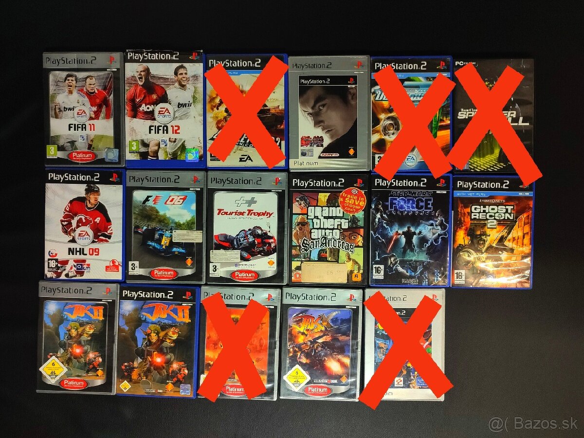 PS2 Hry - GTA, FIFA, NHL,Tekken...