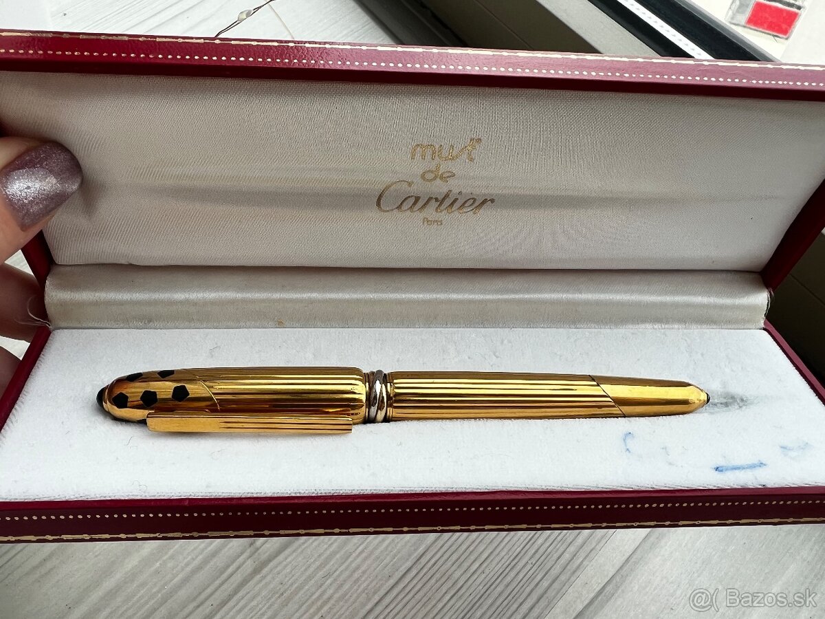 Originál Cartier zlaté bombičkové pero 1992/037919