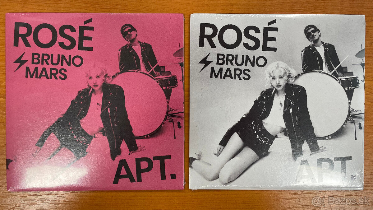 Vinyl 7" - Rosé ϟ Bruno Mars – Apt. (Ltd)(BLK,WHI)