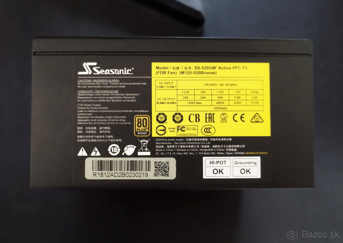 Seasonic M12II-520 80+ Bronze