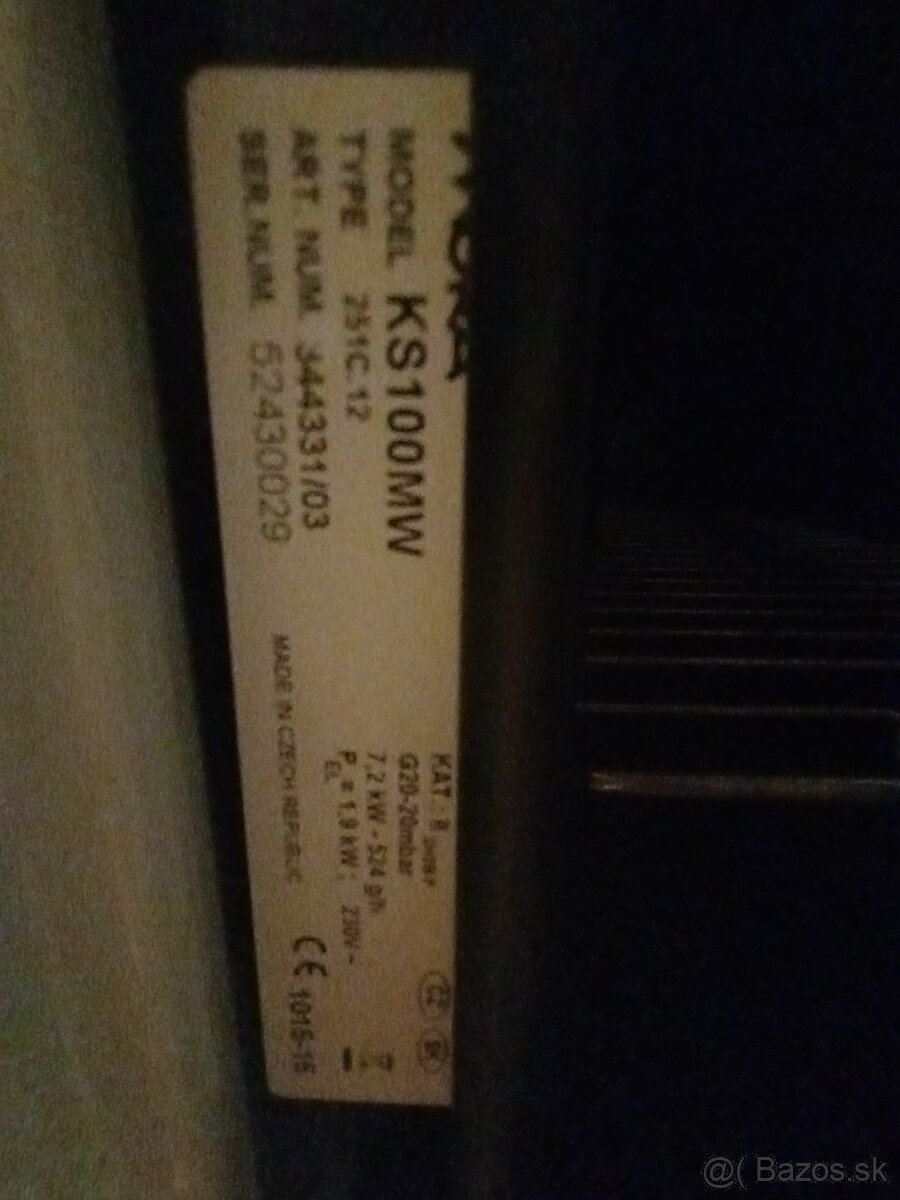 Mora sporák na zemný plyn