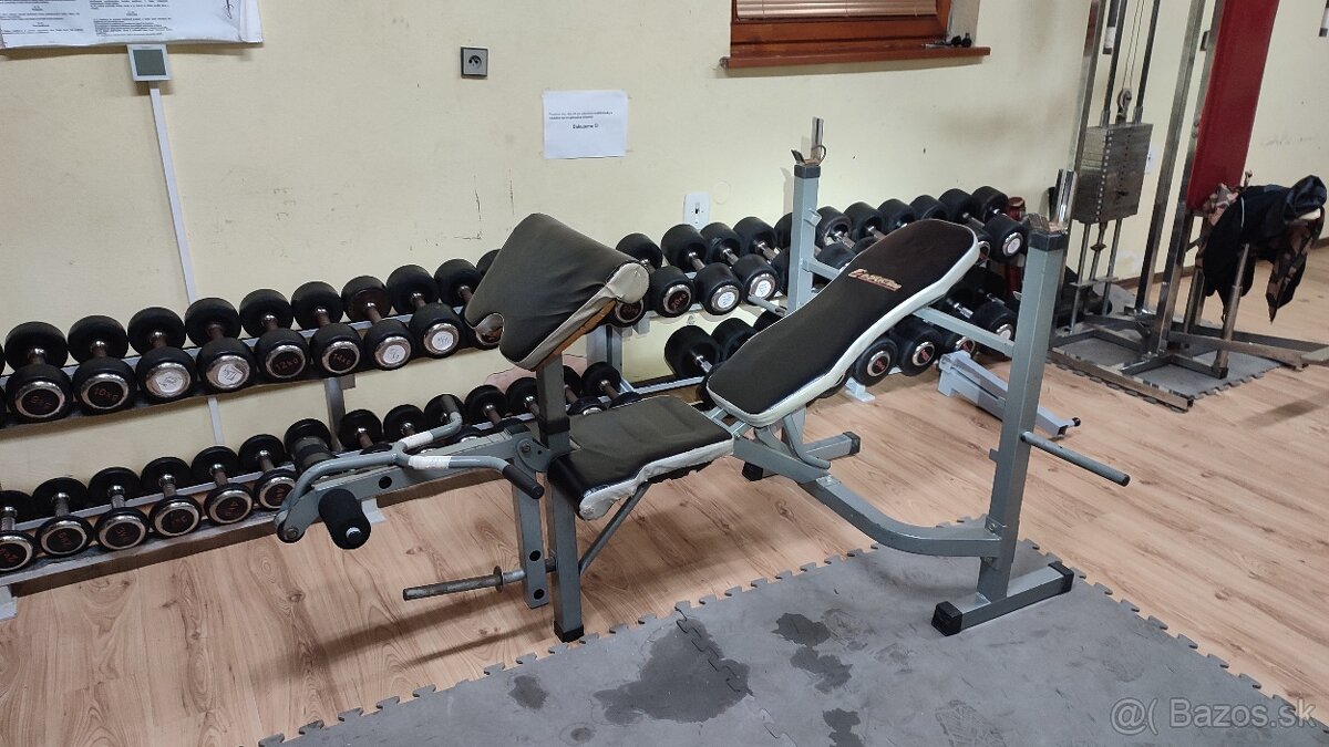 Lavička na tlaky polohovatelna + biceps + predkop