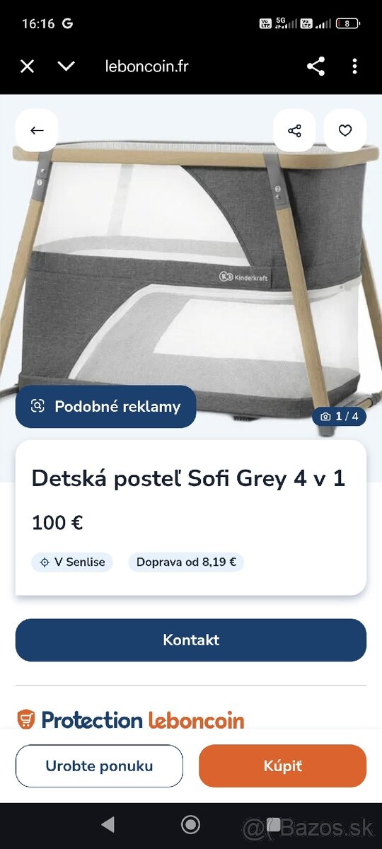 Detská postieľka Sofi