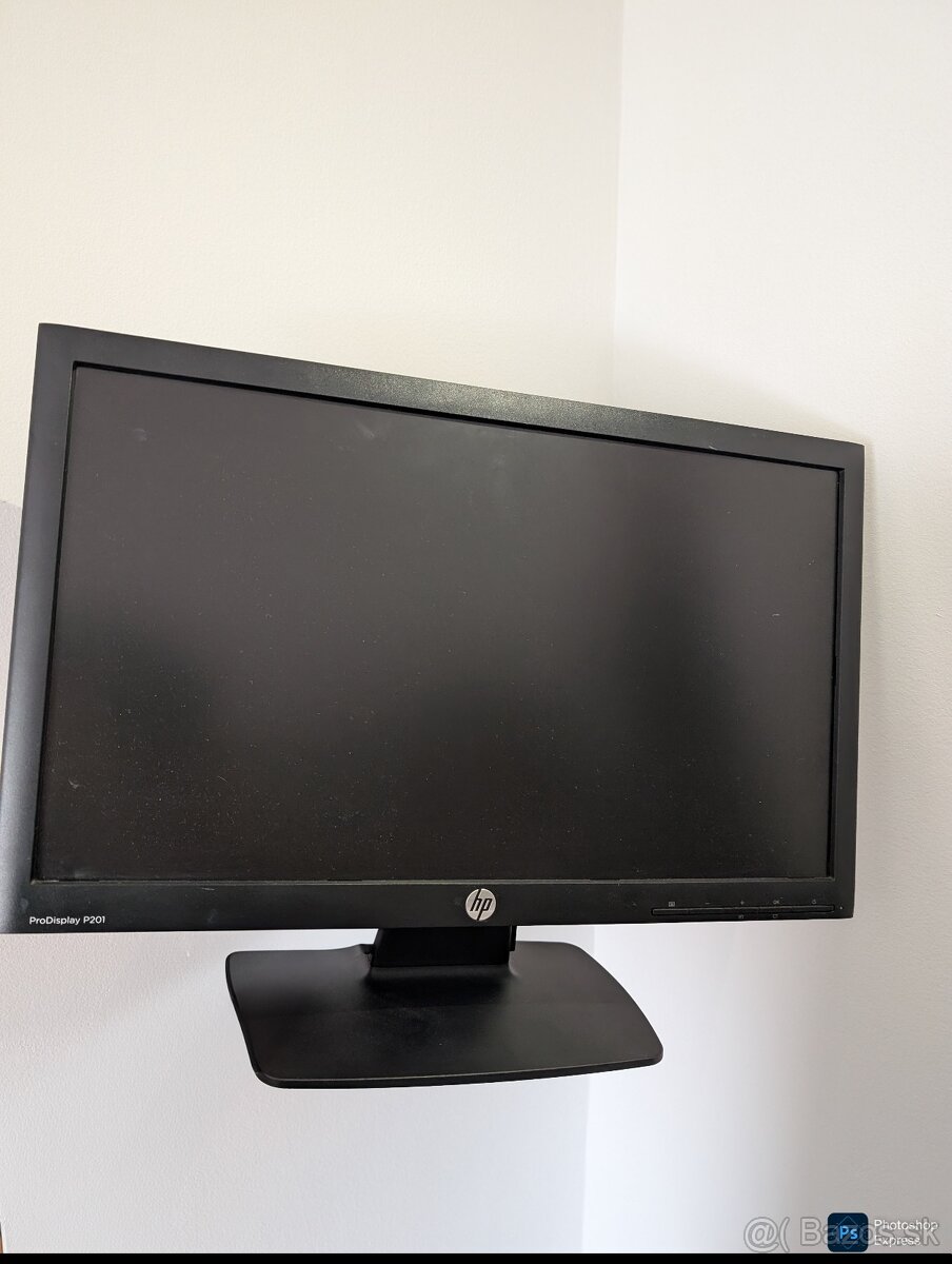 2x Monitor HP ProDisplay P201 – 20" | 1600x900 | VGA + DVI-