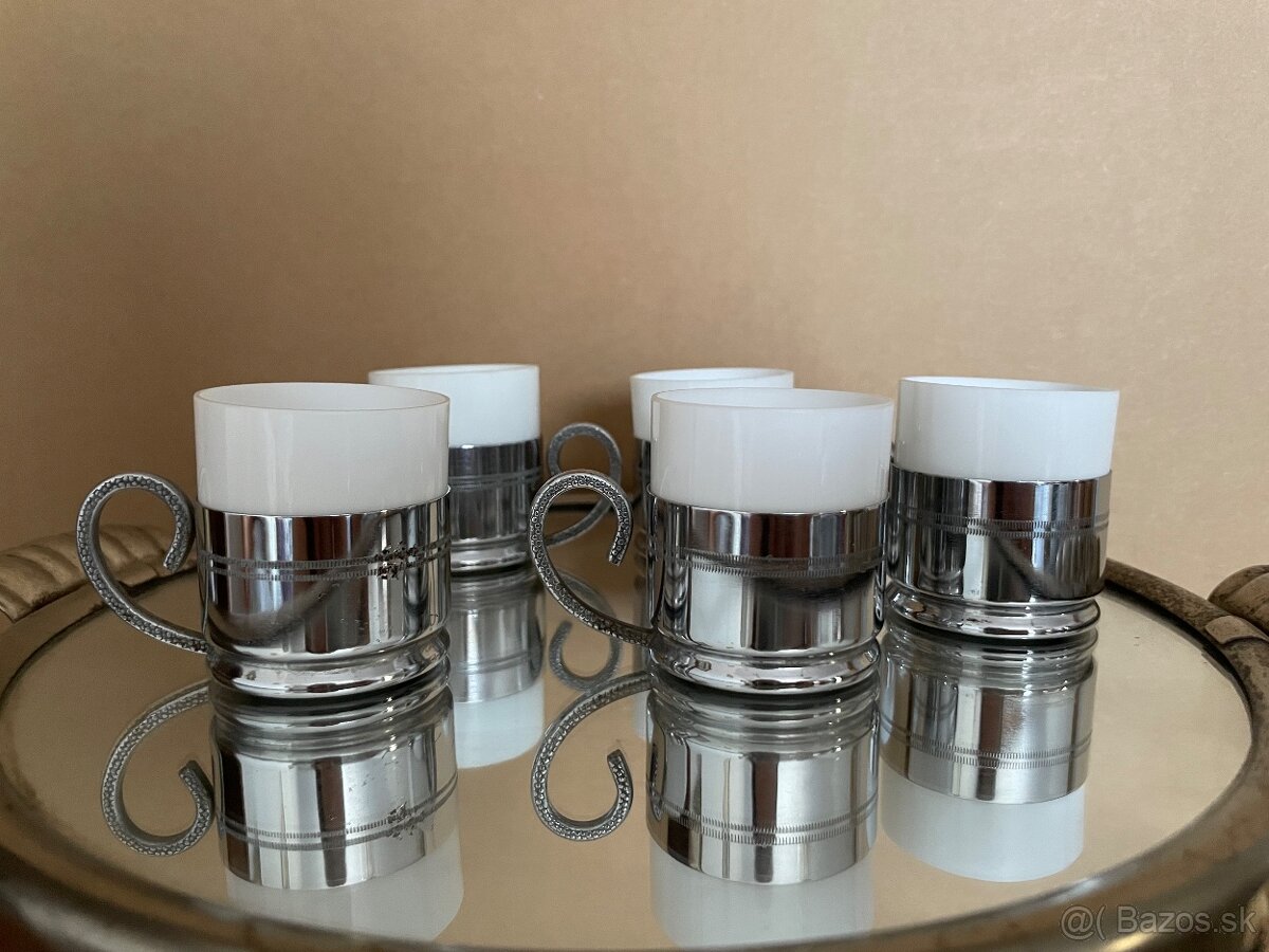 Starožitné poháriky na espresso 5ks