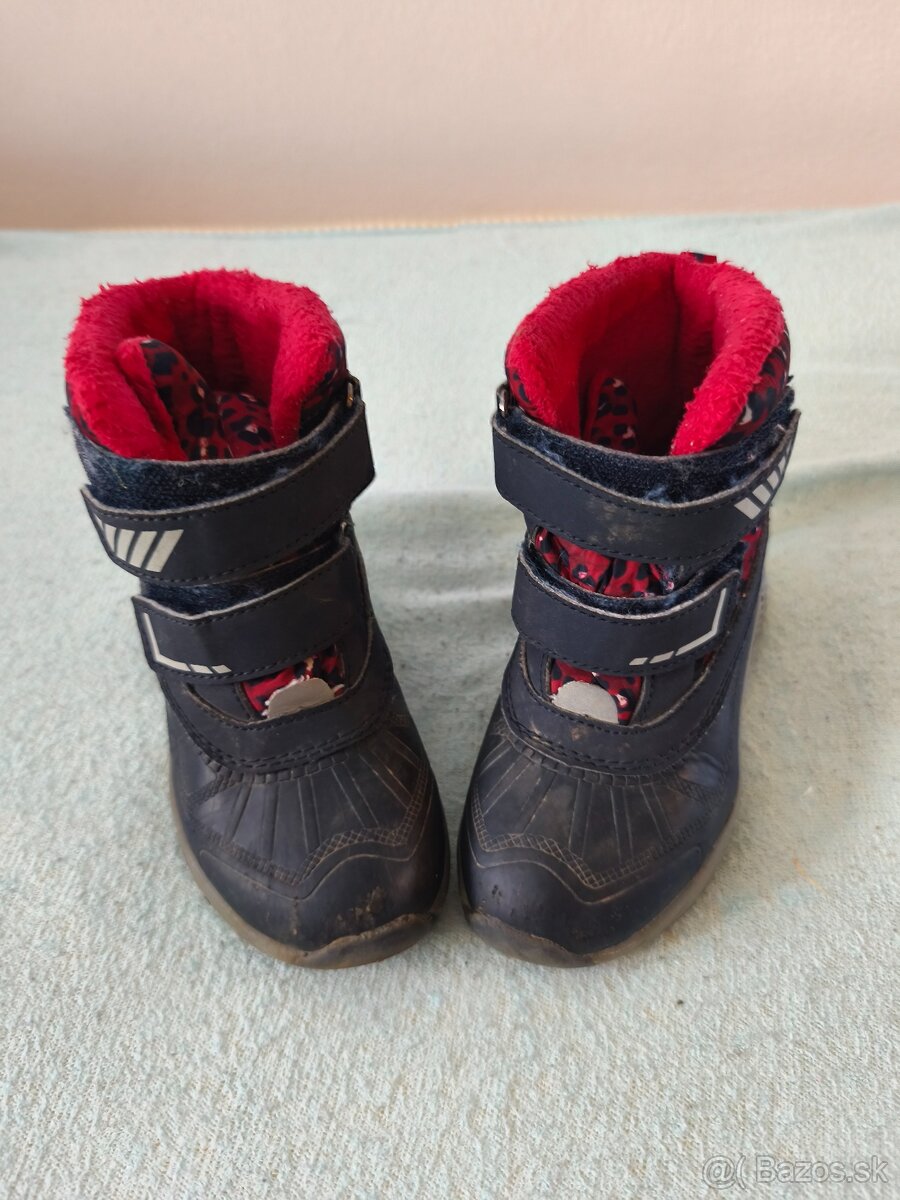 Zimné topánky detské, veľkosť 25