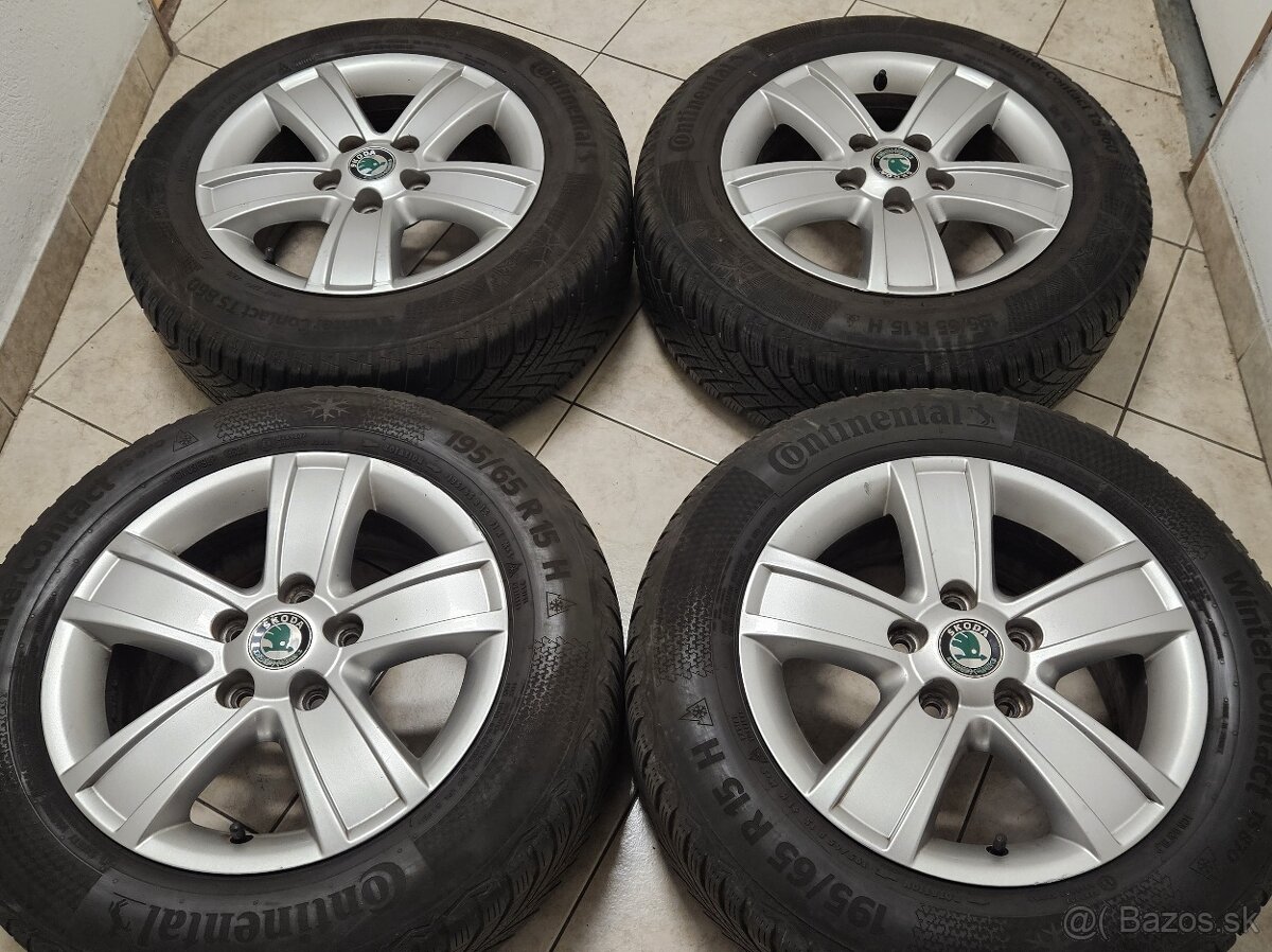 zimné 15" ŠKODA (5x112), Continental