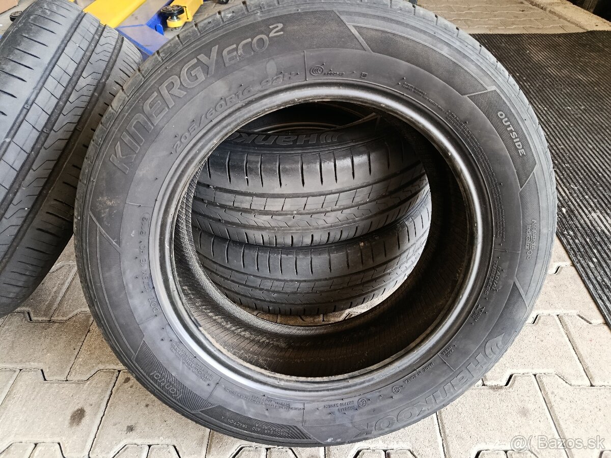 Predám letné pneu Hankook Kinergy 205/60 R16