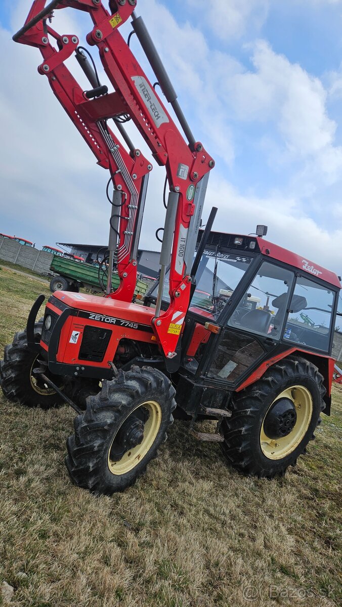 Zetor 7745 s tp ( s ceelnym naakladacom)