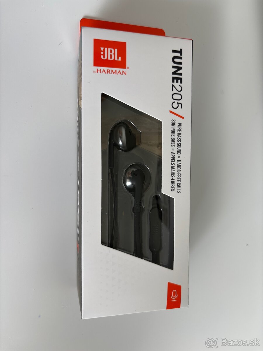 Stereo slúchadlá do uší JBL Tune 205 - ZABALENE