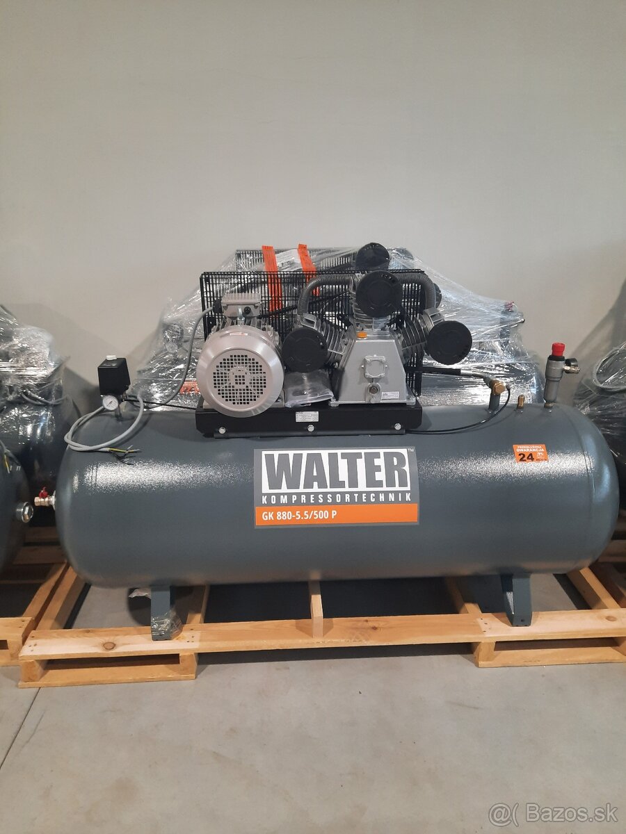 Piestový kompresor WALTER WK 900-7,5/500 - ZÁRUKA 2 ROKY