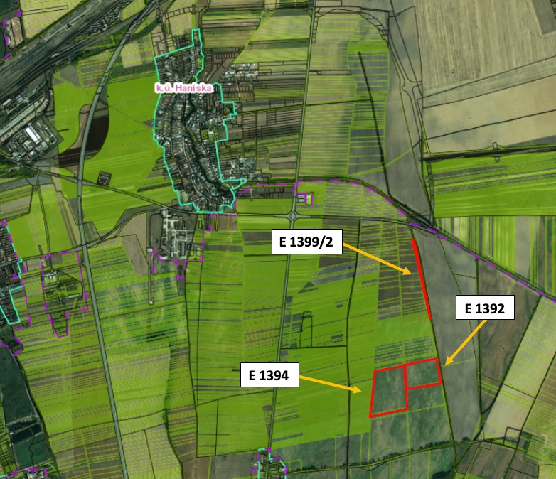 Haniska – 6.850 m2 ORNÁ PÔDA pri Košiciach