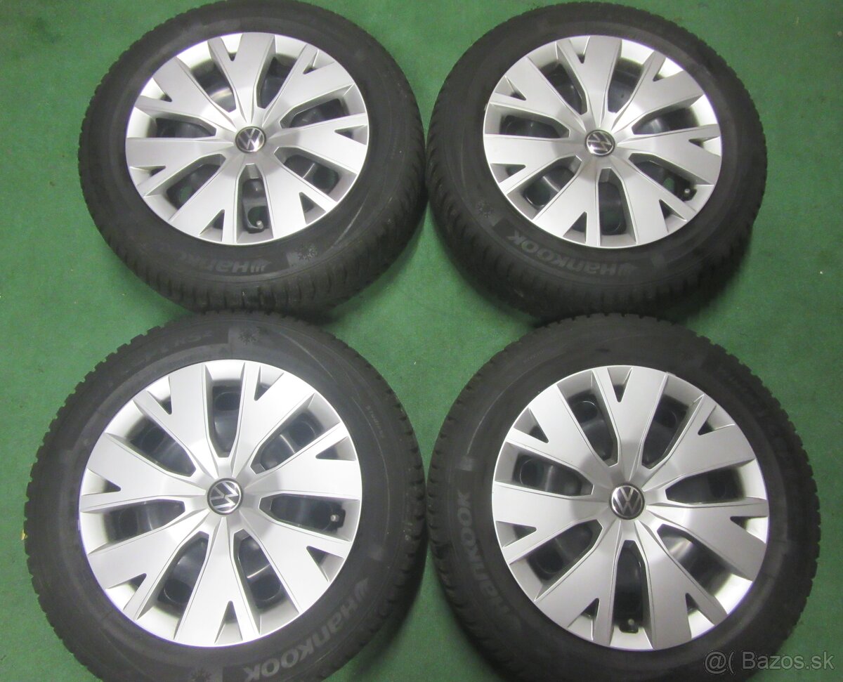 R16 Zimná sada VOLKSWAGEN rozteč 5x100 195/60R16 hankook