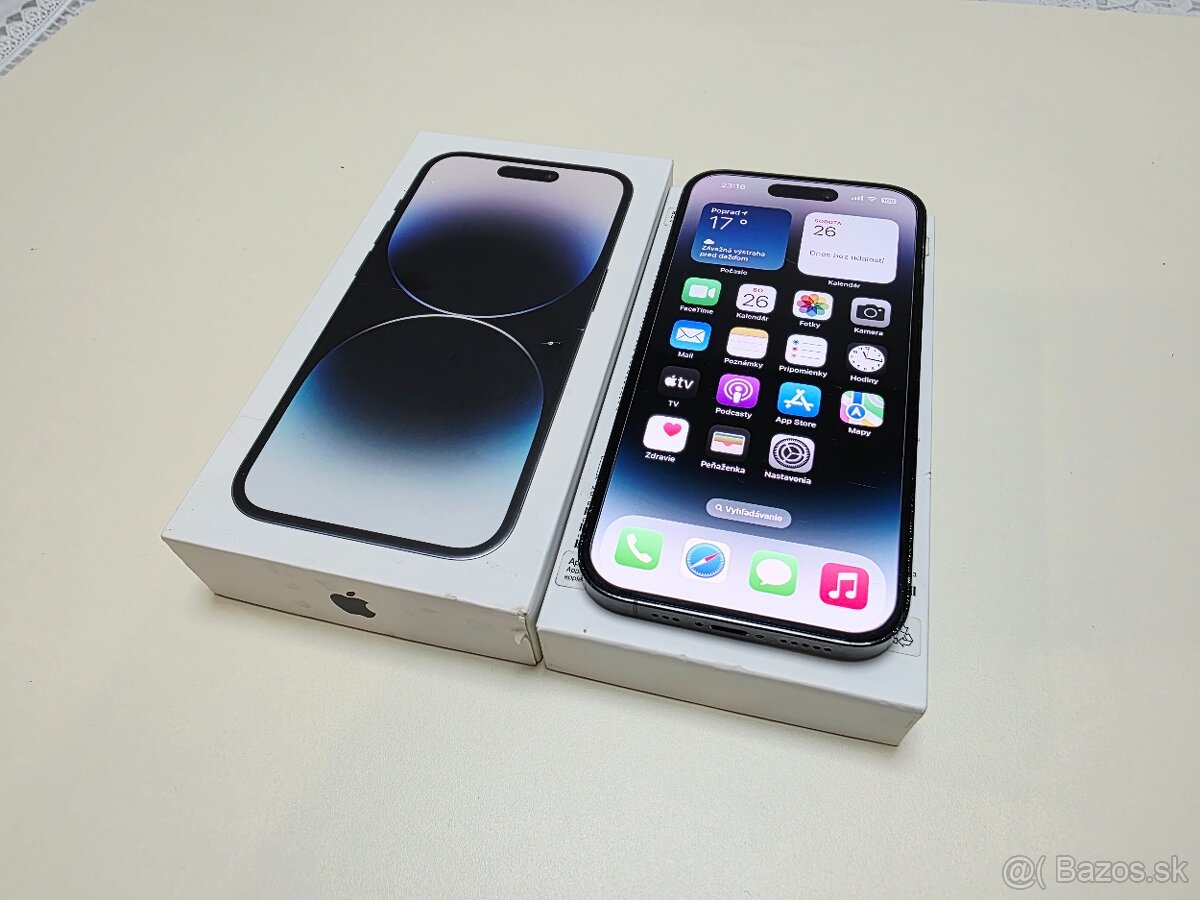 APPLE IPHONE 14 PRO 1TB SPACE BLACK ,ZDRAVIE BATERKY 100%