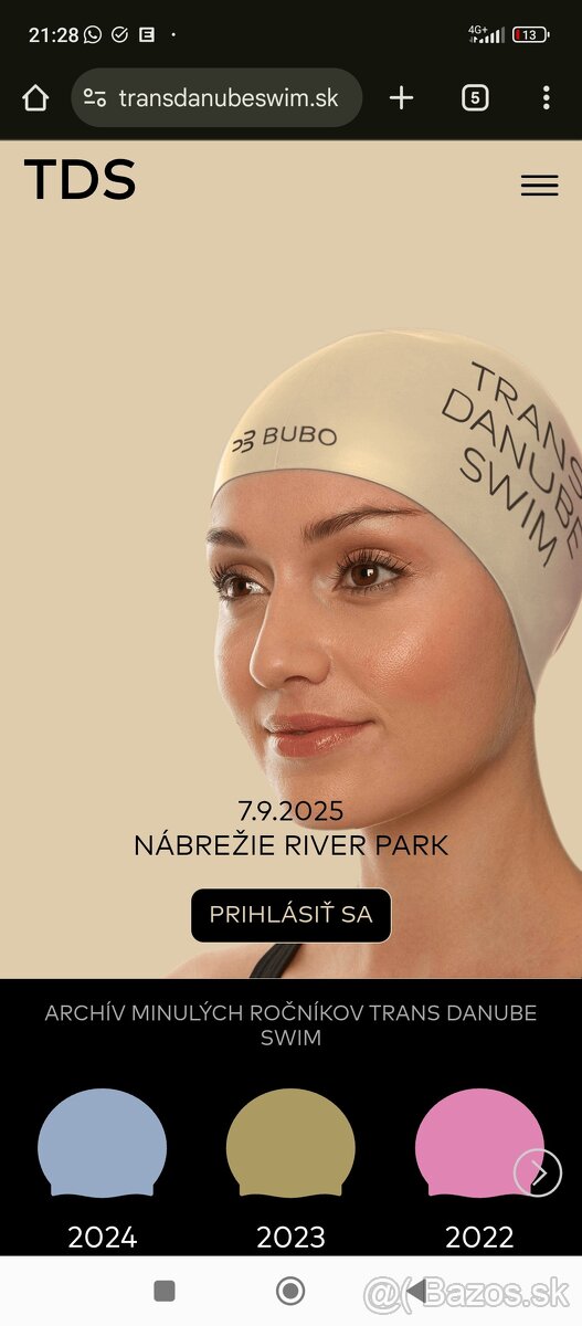 Predam čiapku trans Danube swim