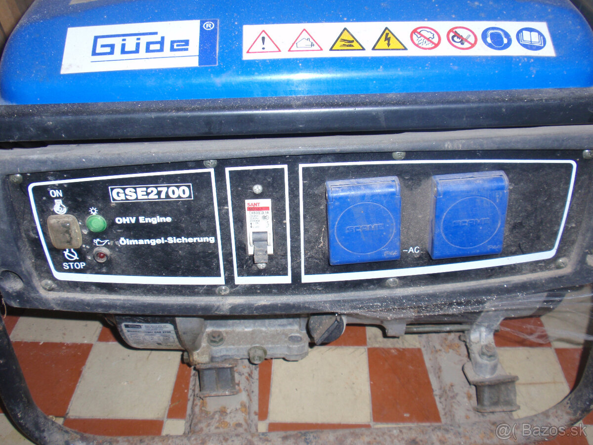 Benzínová elektrocentrála Gude GSE 2700