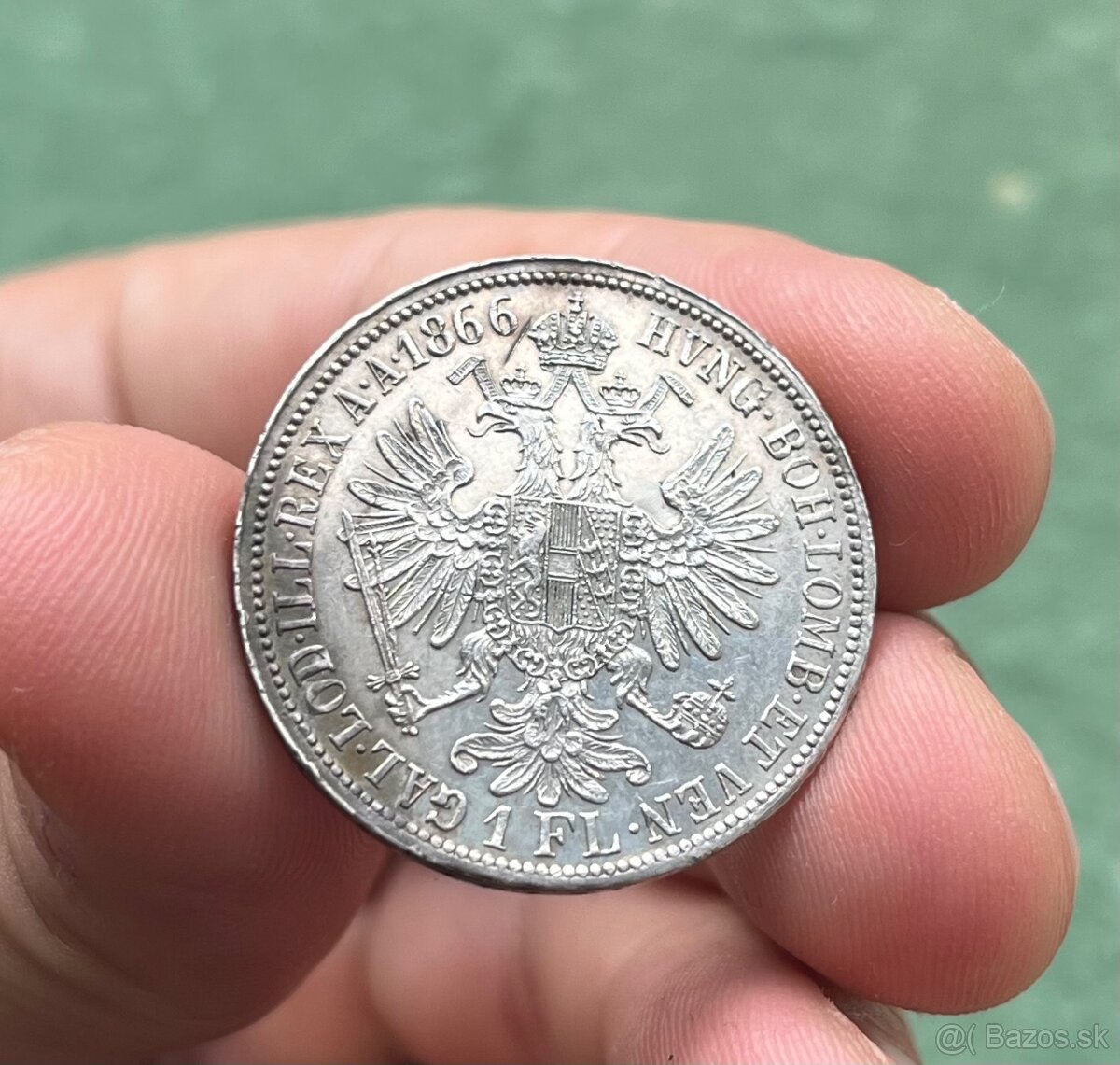 Vzacny a krasny florin zlatnik 1866 A