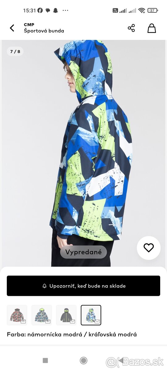 Chlapčenská značková bunda CMP