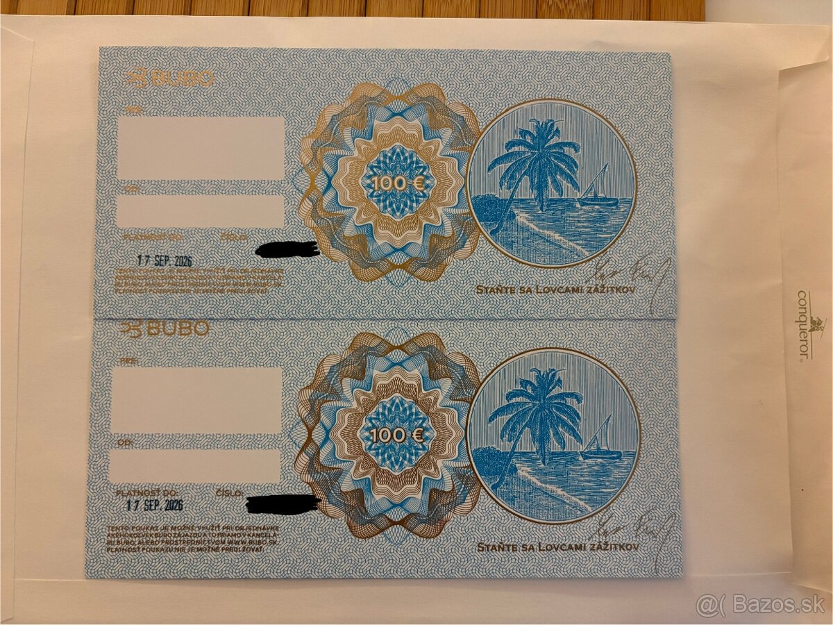 Bubo cestovná kancelária - poukážky na 200€