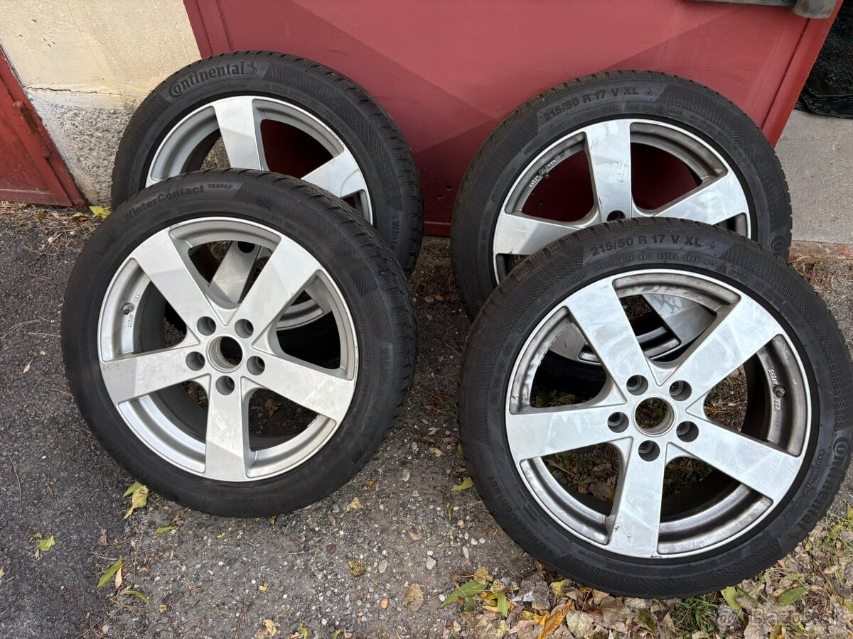 ALU disky + Zimné pneu na Hyundai 5x114,3 R17