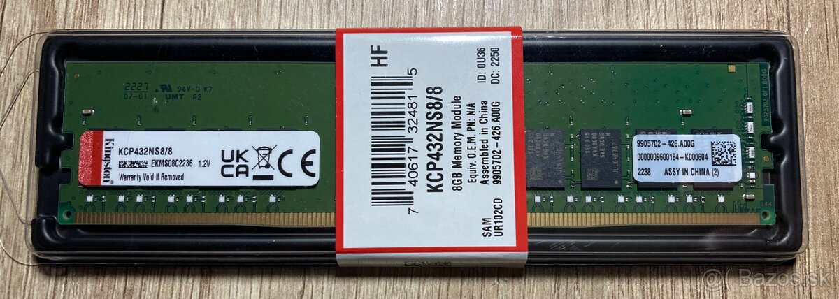 Ram 8GB DDR4 3200MHz CL22