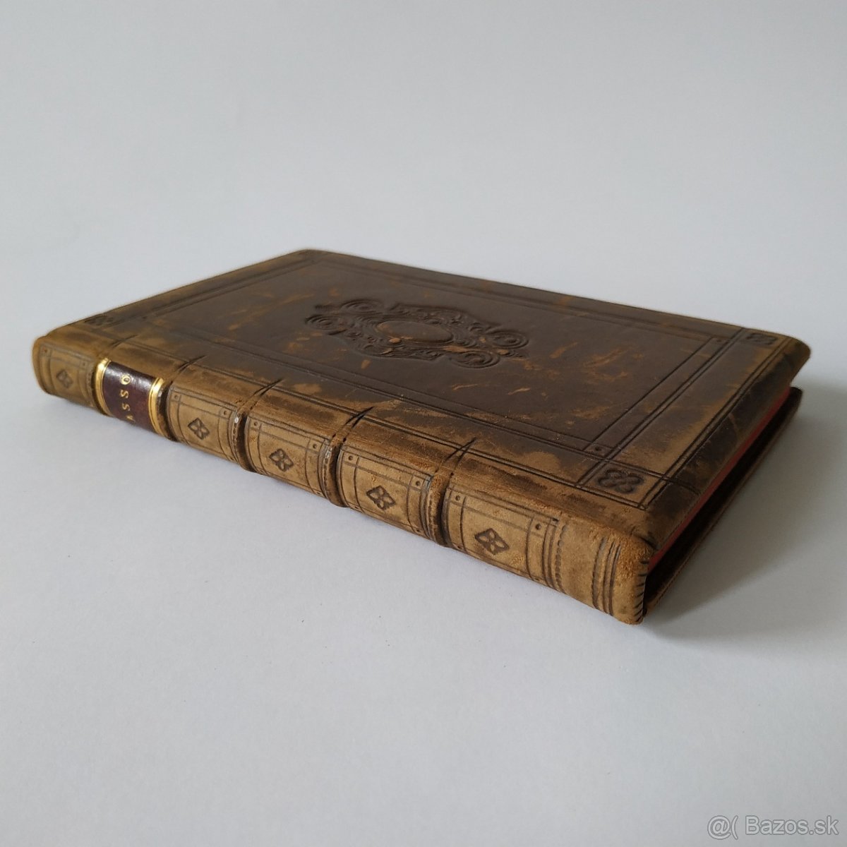 Starožitná kniha Torquato Tasso v koženej väzbe 1816