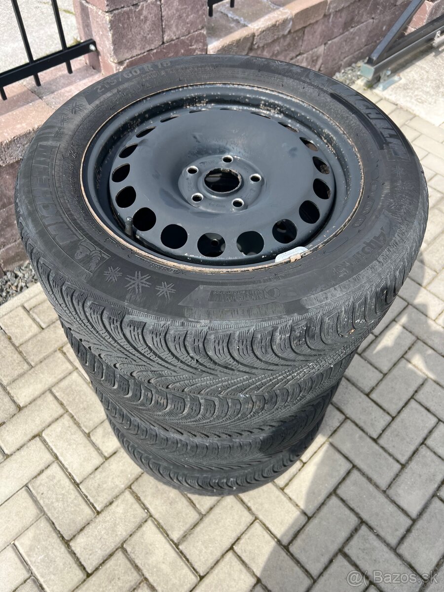 Predám zimné pneu Michelin 215/60 R 16
