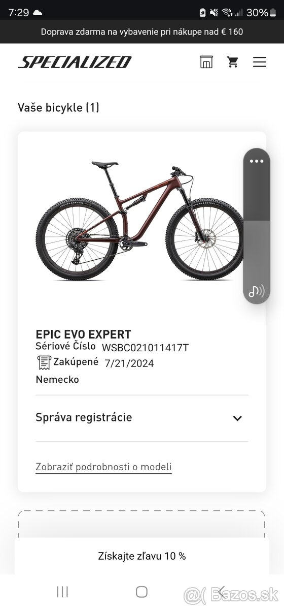 Specialized epic evo expert