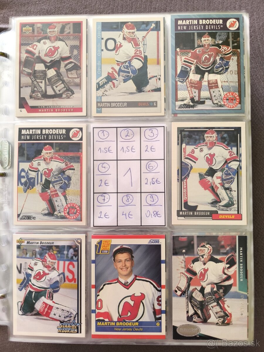 Hokejové kartičky - Martin Brodeur 1