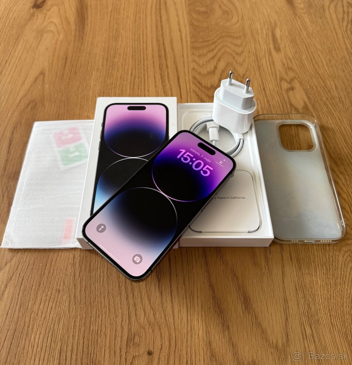 iPhone 14 Pro 256 gb Deep Purple - komplet príslušenstvo