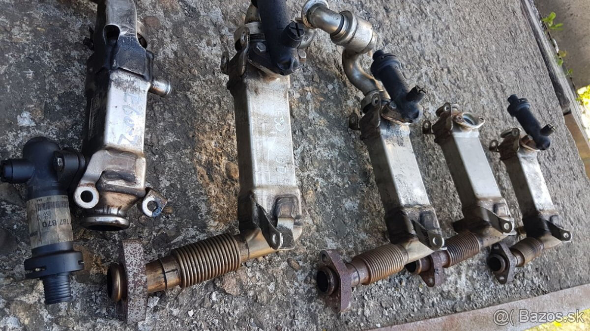 BMW chladič vyfukovych plynov EGR AGR predhrev vody