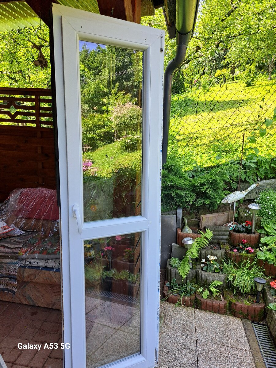 Balkoné dvere biele 60x206