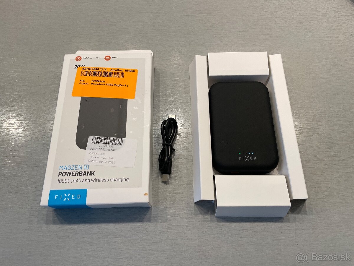 Powerbanka FIXED MagZen 2 s bezdrôtovým nabíjaním 10 000 mAh