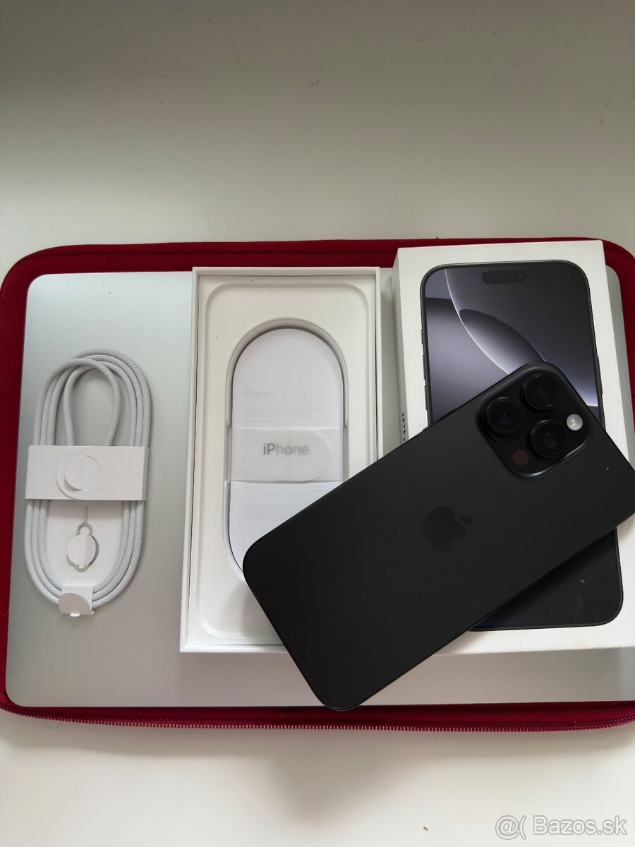 Iphone 16 Pro Max 256 GB - TOP stav - SK/EN