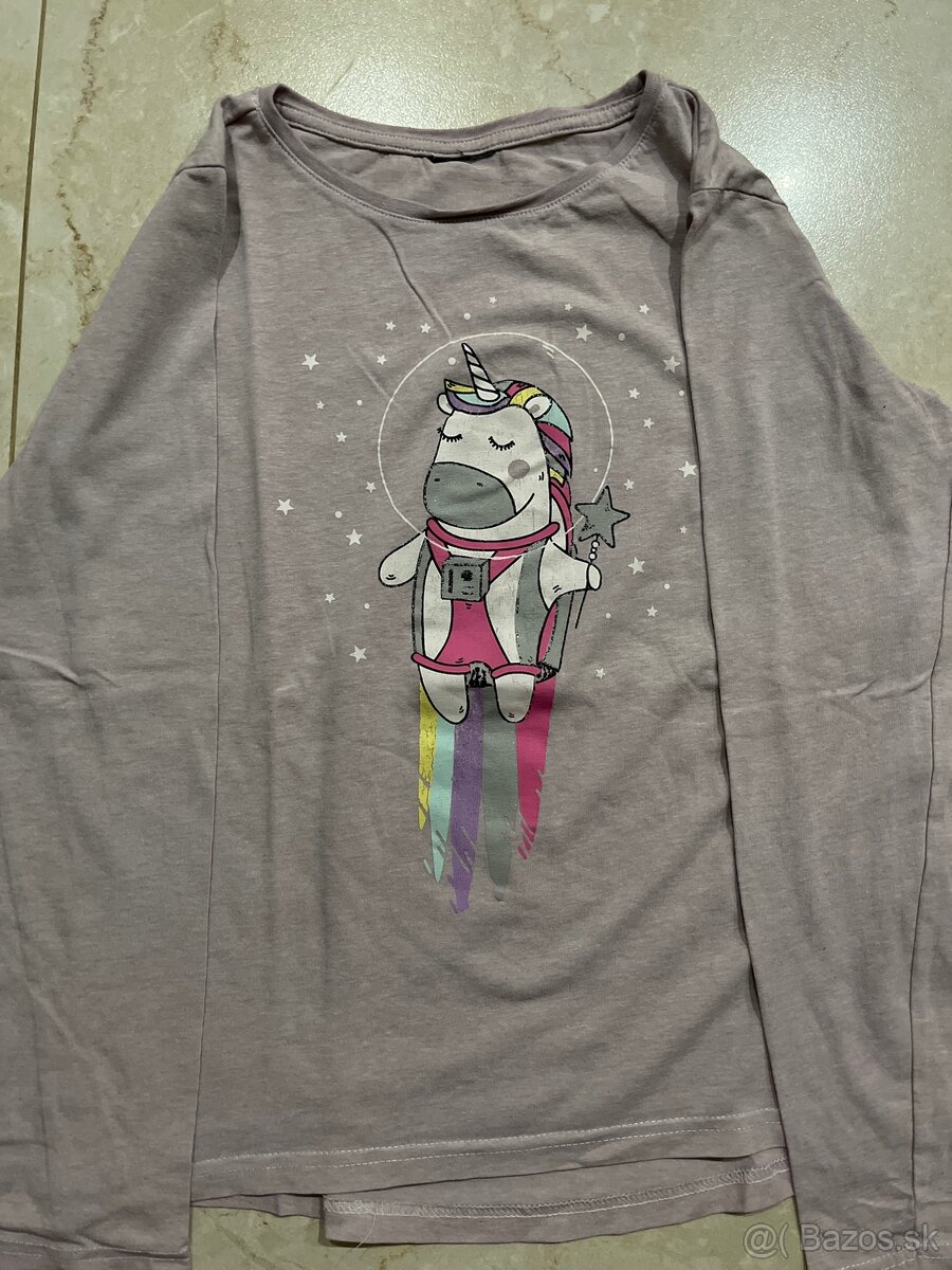 Dievčenské tričká s dlhým rukávom