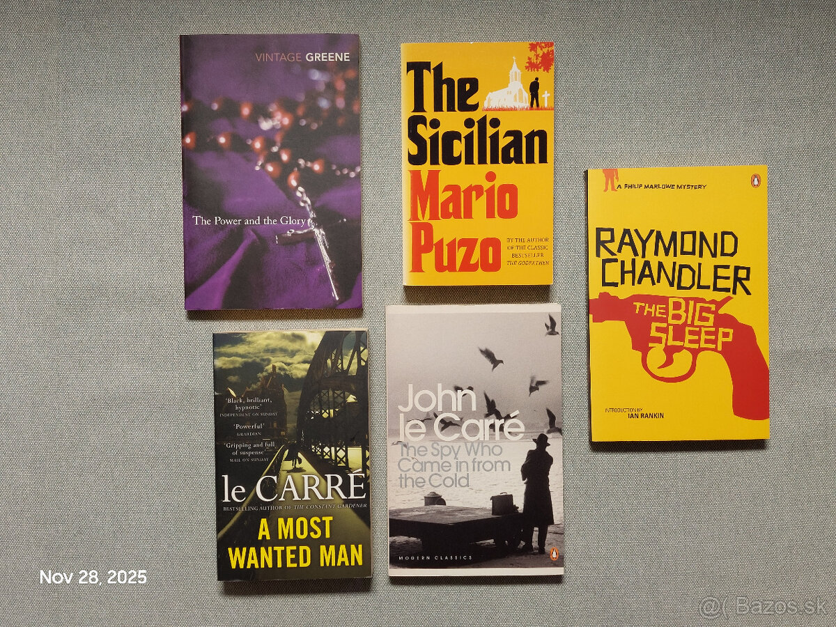 Detektivky le Carre, Greene, Puzo, Chandler (ENG)