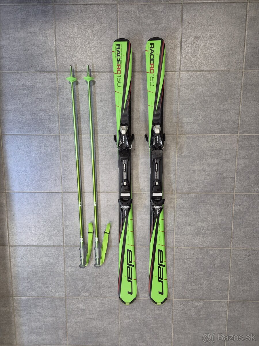 Lyže Elan 150 cm s palicami