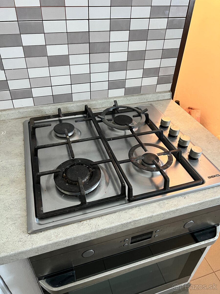 plynová varná doska Beko (nerez)