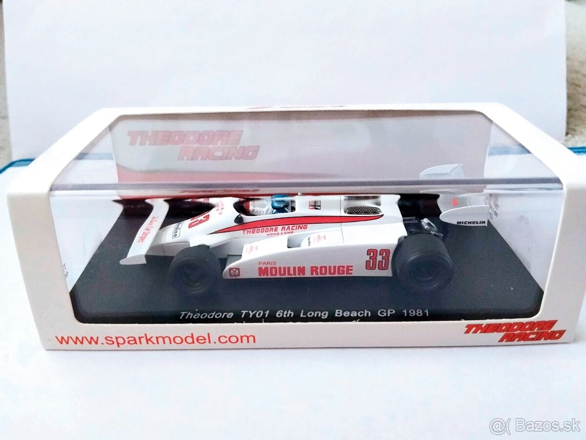 Spark Theodore TY01 6th Long Beach GP 1981 1/43