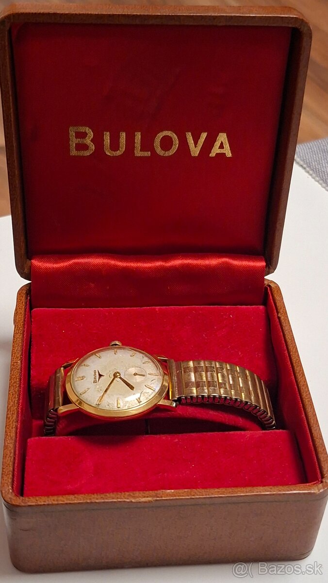 panske vintage hodinky bulova