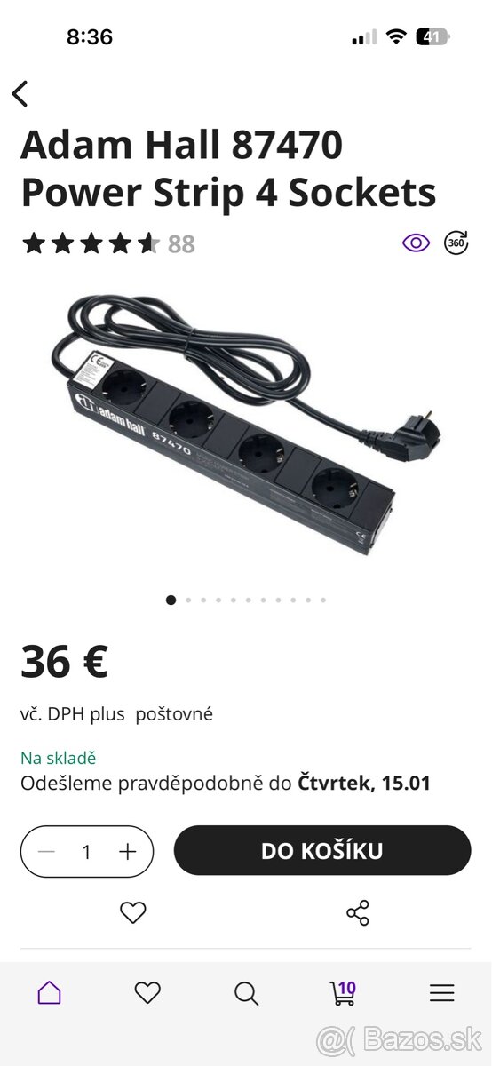 Predlzovacka do racku 9,5”