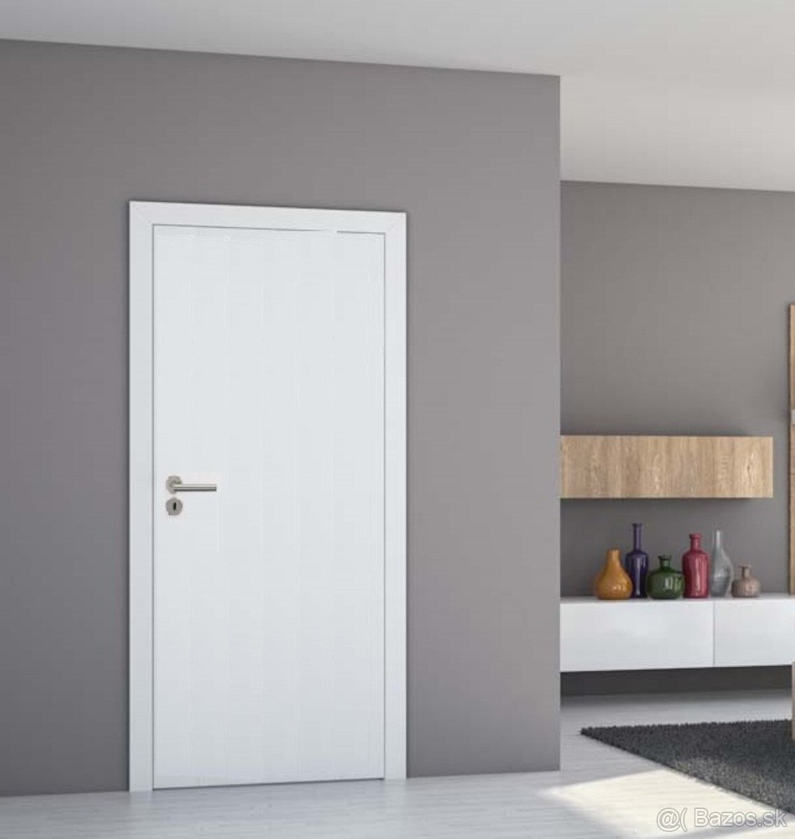 Interiérové bezfalcové dvere so zárubňou 210x70cm, ľavé